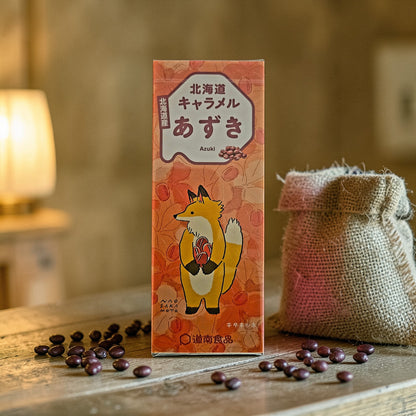 Dounan Hokkaido Japanese Azuki (Red Bean) Caramel Candy  18 Pieces(72g)
