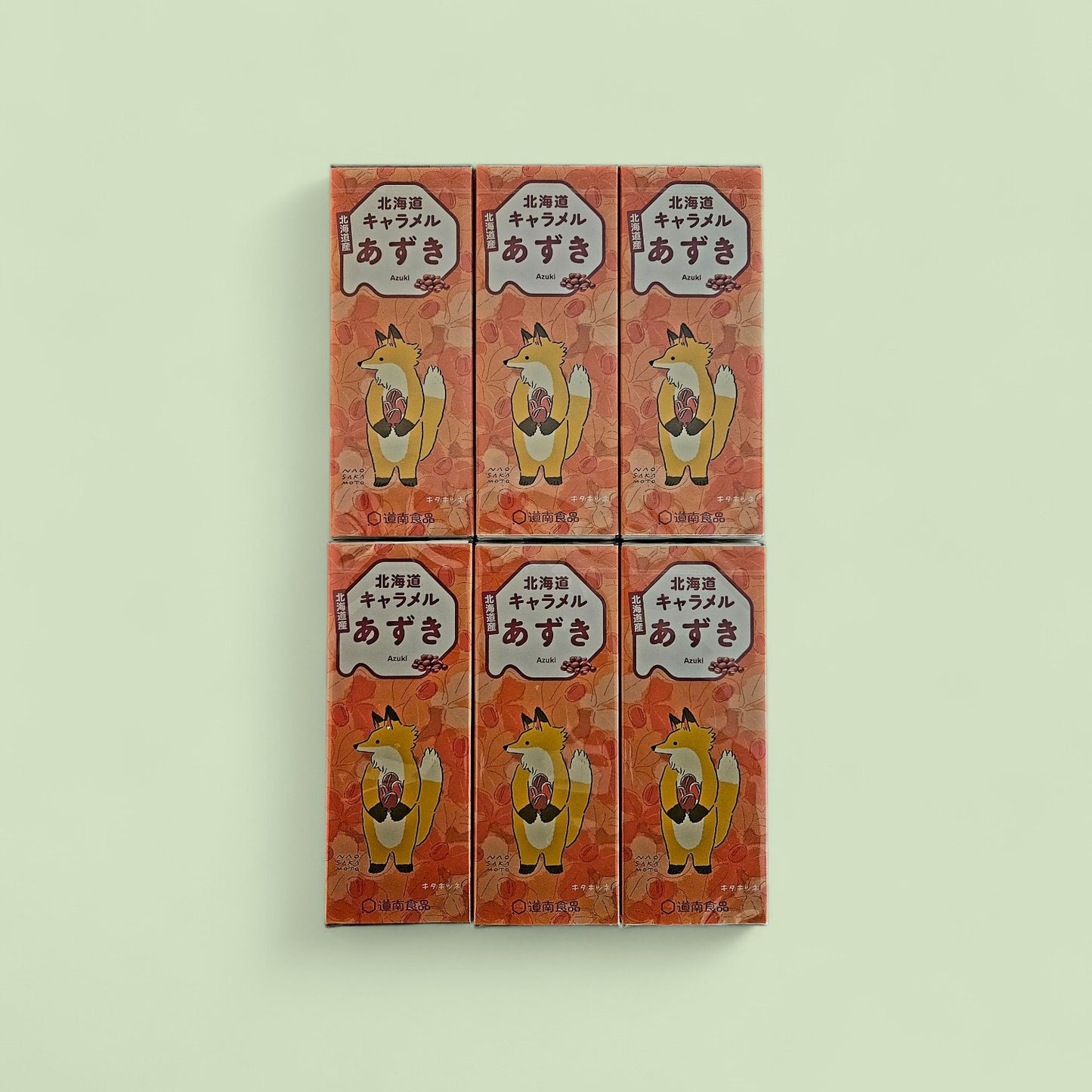 Dounan Hokkaido Japanese Azuki (Red Bean) Caramel Candy  18 Pieces(72g)