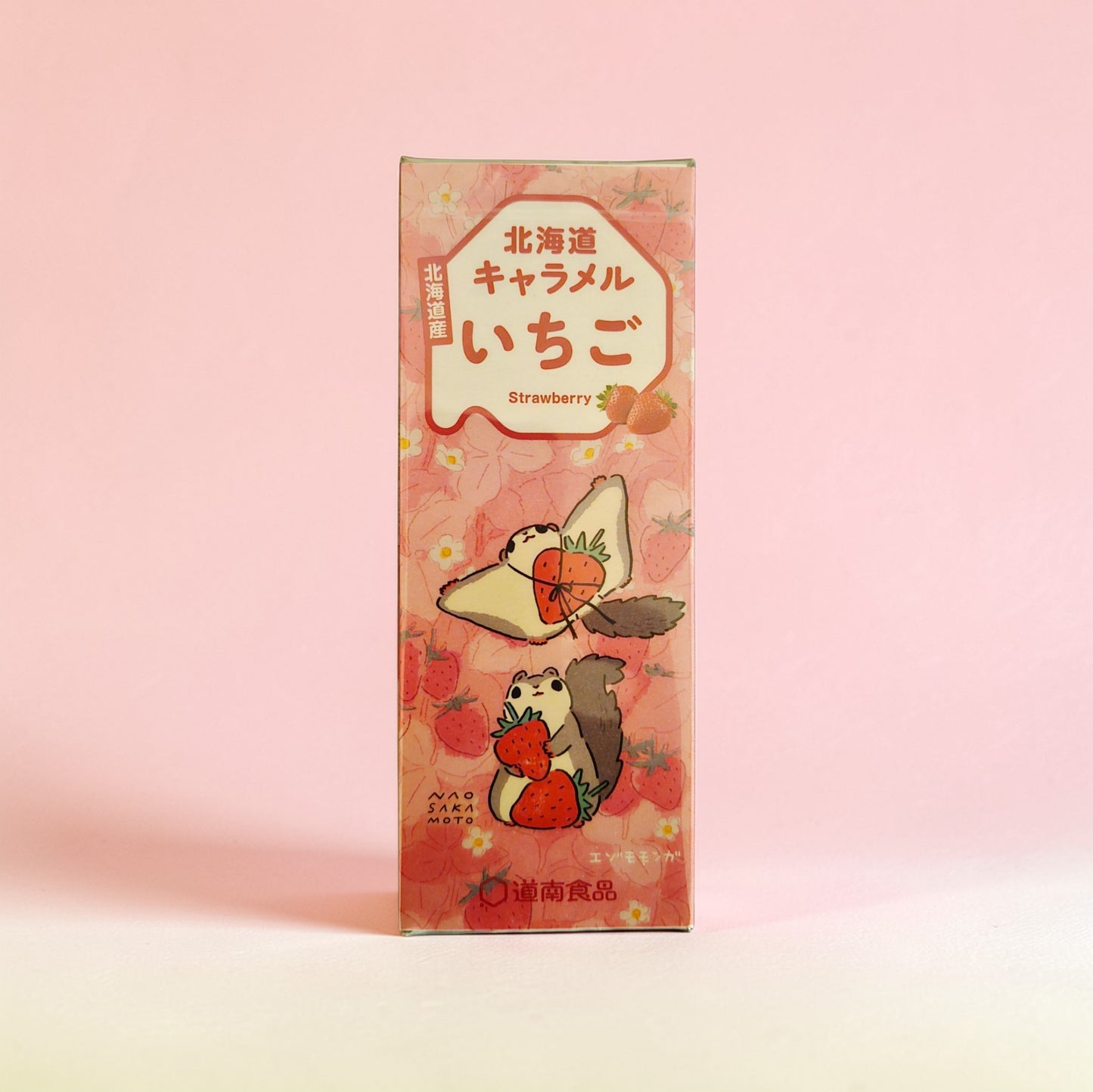 Dounan Hokkaido Japanese Strawberry Caramel Candy 18 Pieces(72g)