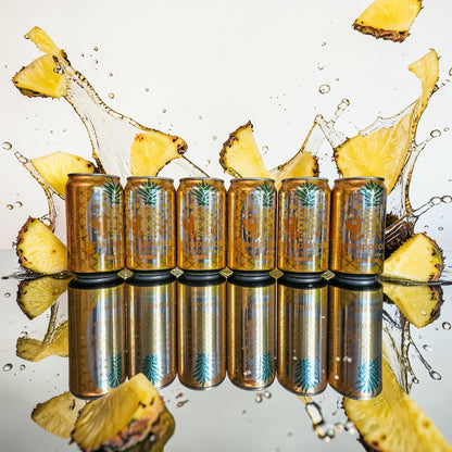 Sanko Pineapple Cider 11.6 Fl oz, Japanese Carbonated Soft Drink