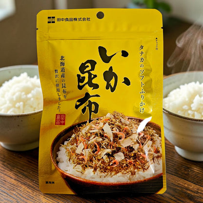 TANAKA SOFT FURIKAKE SQUID KELP 22G, JAPANESE RICE SEASONING
