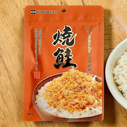 TANAKA SOFT FURIKAKE GRILLED SALMON 22G, JAPANESE RICE SEASONING