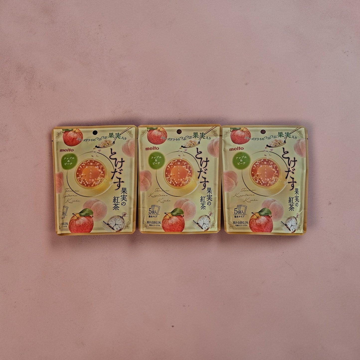 Meito Japanese Melting Fruit Tea Mix Apple & Peach 40g (5 serves)