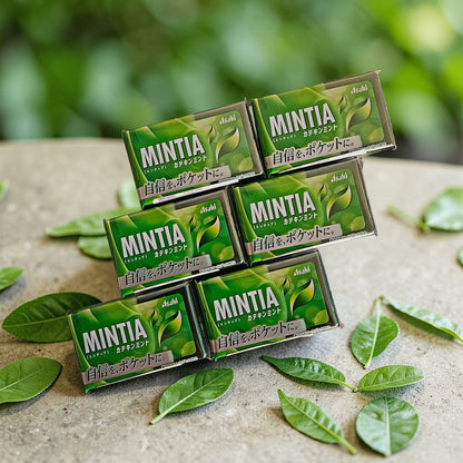 ASAHI Japan Mintia Catechin Green Tea Breath Mint 50 Tablets 7g