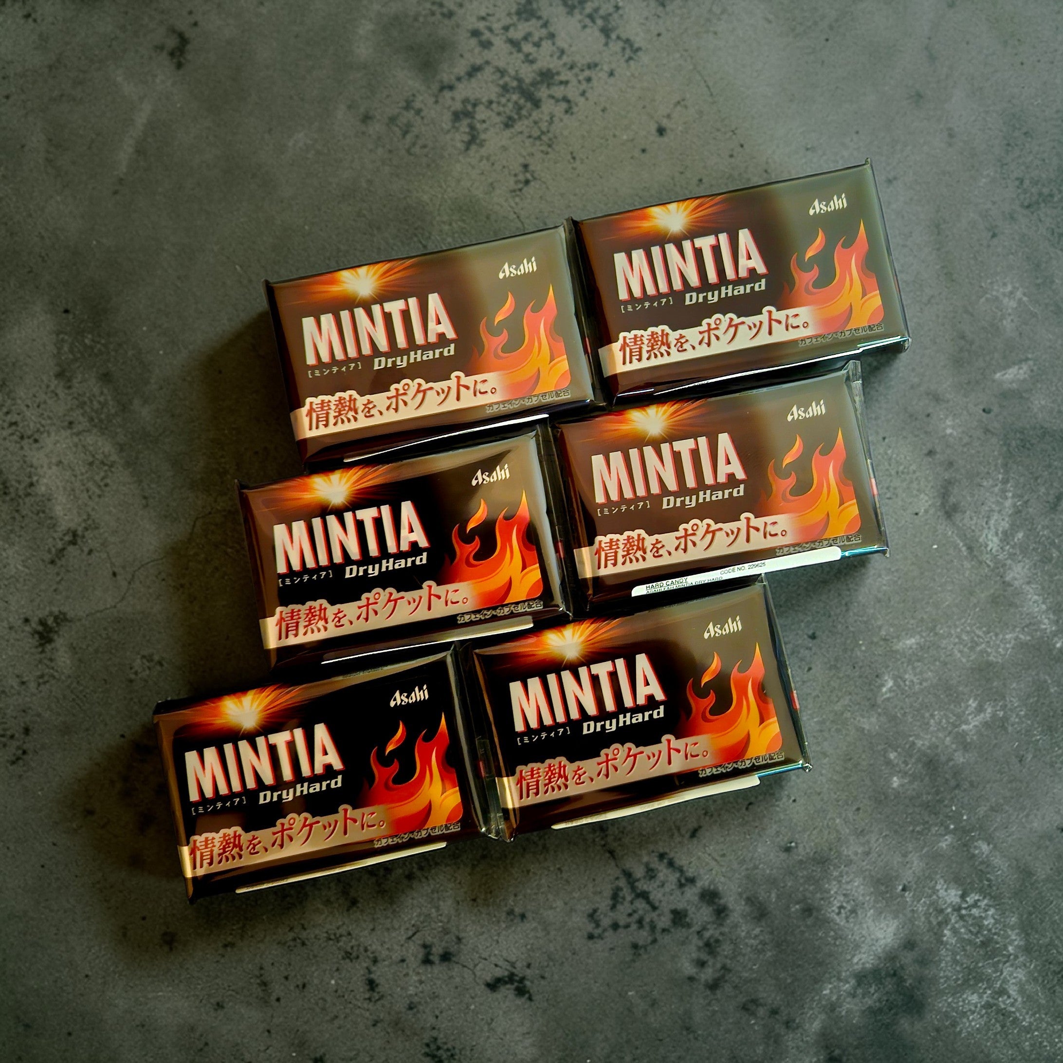 ASAHI Mintia Dry Hard Breath Mint With Caffeine 50 Tablets-7g