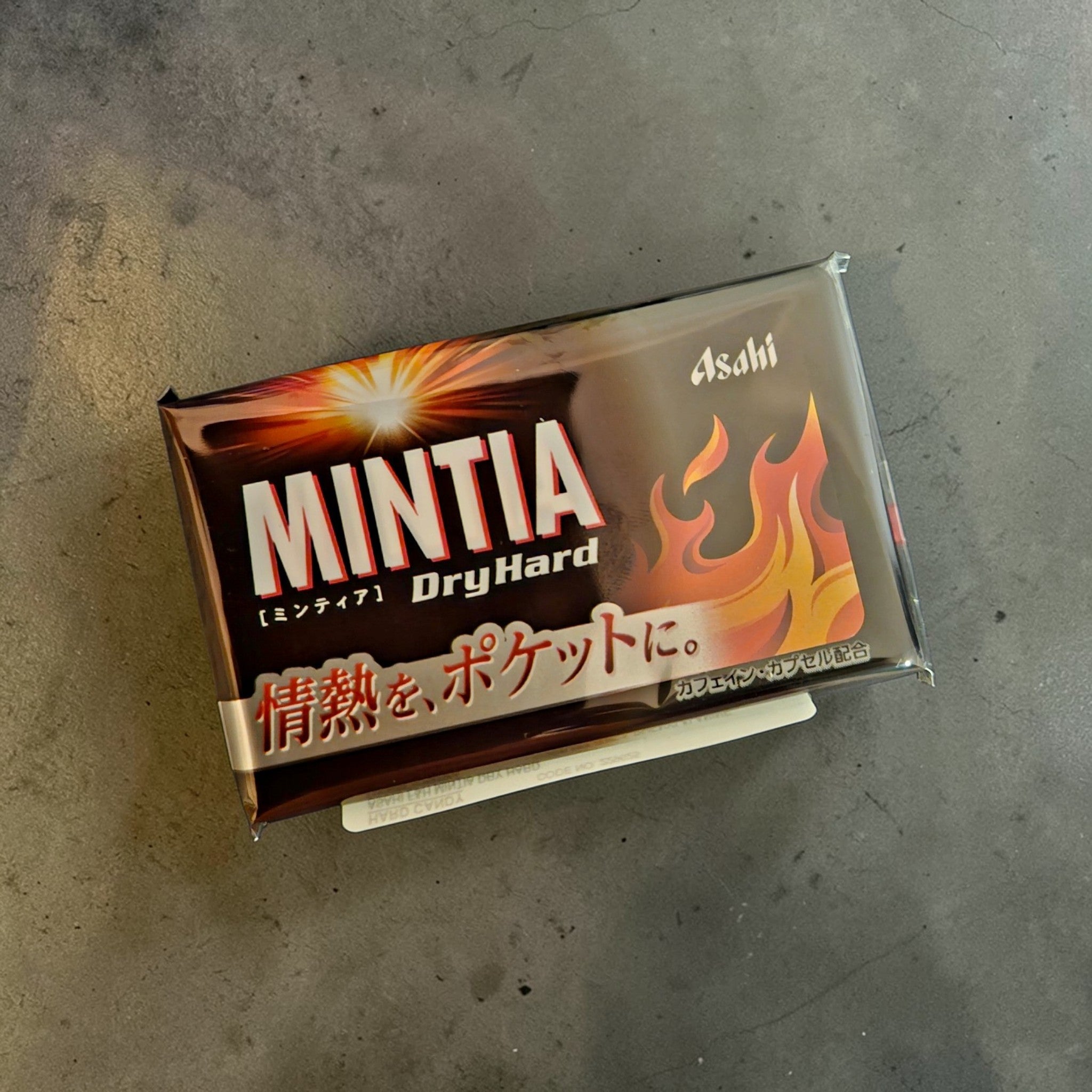 ASAHI Mintia Dry Hard Breath Mint With Caffeine 50 Tablets-7g