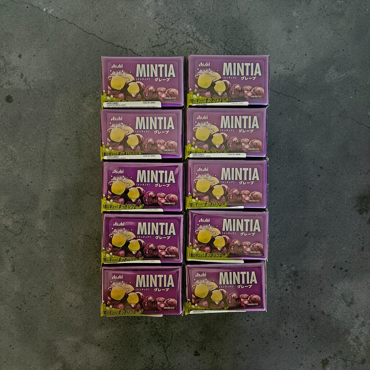 Asahi Japan Mintia Mints - Refreshable Cool Grape 50 Tablets 7g