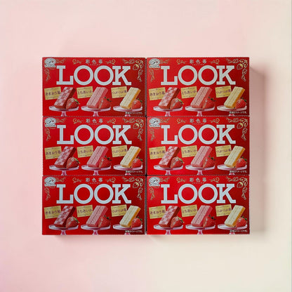 FUJIYA LOOK 3 Kinds of Japanese Strawberry Chocolate 1.5 OZ