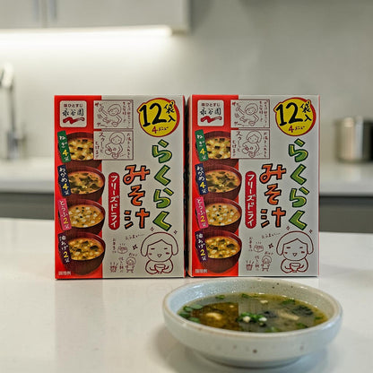 NGT Raku Raku Freeze-Dried Miso Soup, 12 Pack - 61g