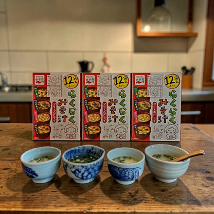 NGT Raku Raku Freeze-Dried Miso Soup, 12 Pack - 61g