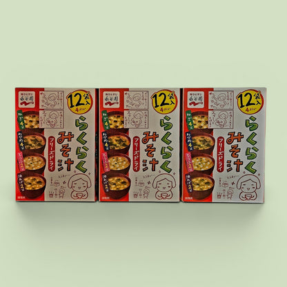 NGT Raku Raku Freeze-Dried Miso Soup, 12 Pack - 61g