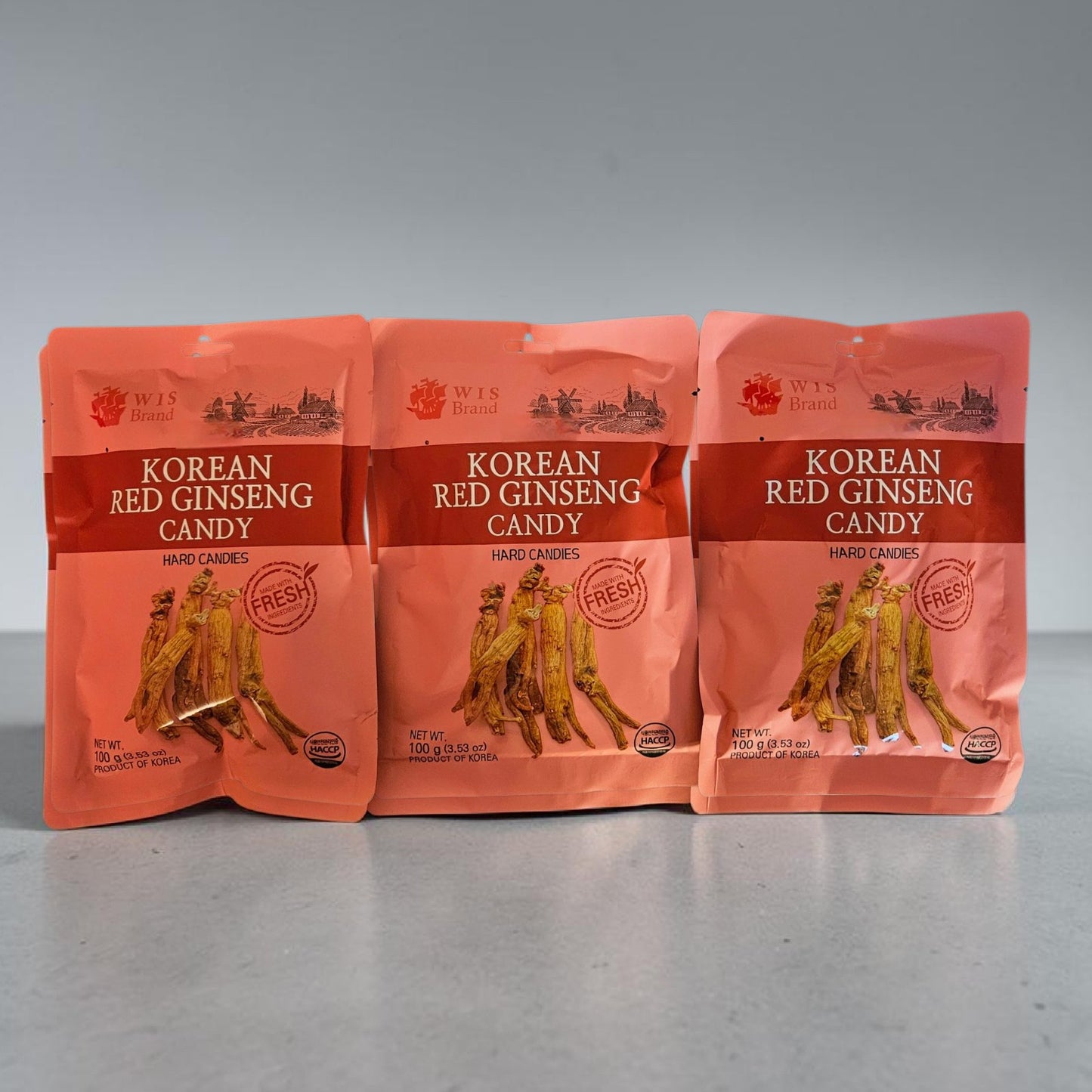 Korean Red Ginseng Hard Candies, 3.5 oz, All Natural