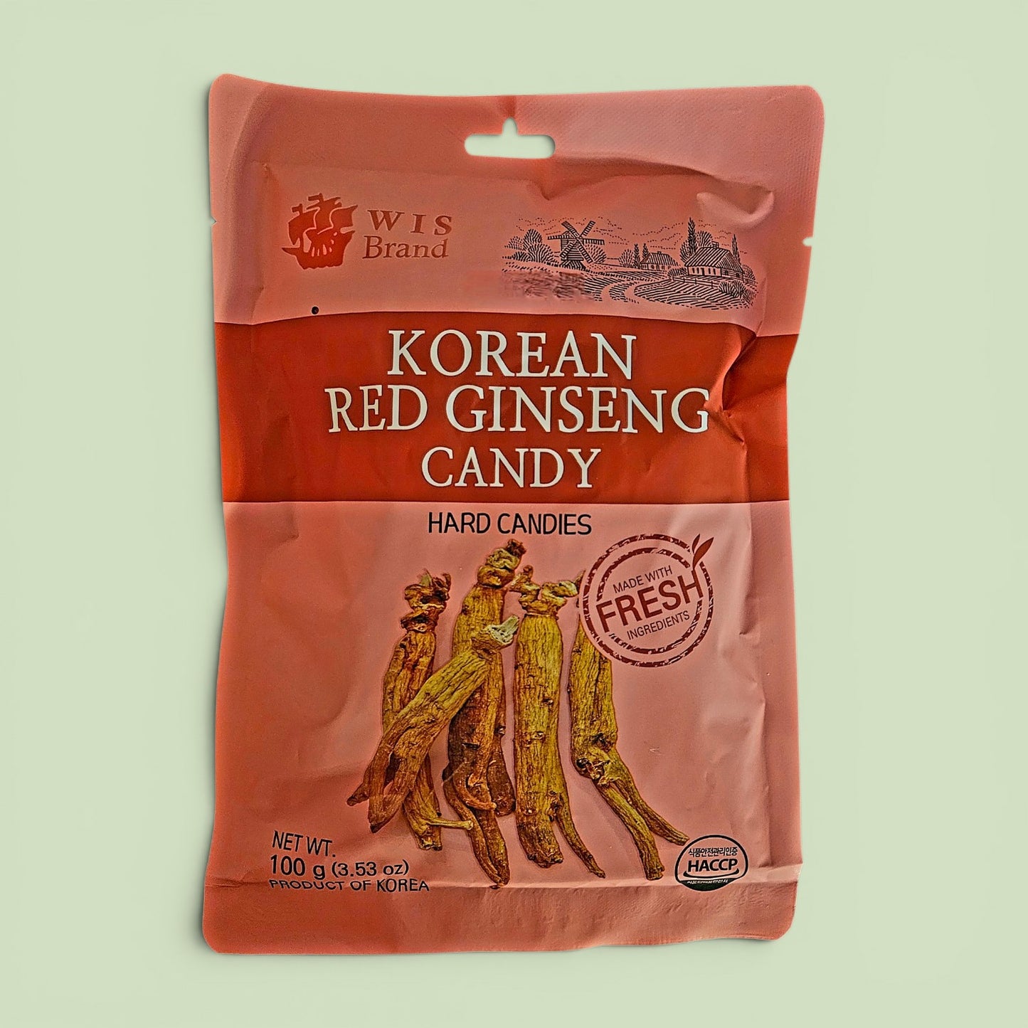 Korean Red Ginseng Hard Candies, 3.5 oz, All Natural