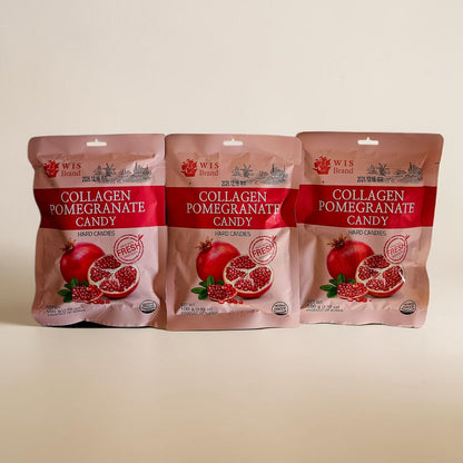 Collagen Pomegranate Hard Candy 3.5 oz, Made With Fresh Ingredients