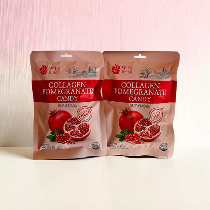 Collagen Pomegranate Hard Candy 3.5 oz, Made With Fresh Ingredients