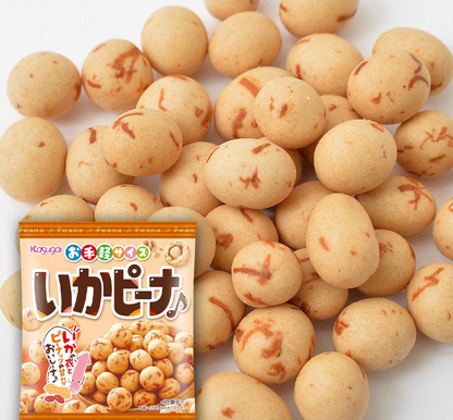 Kasugai | Japan |  Peanut Snack Squid Flavored Japanese Style 3.13oz/89g(3 Pack)