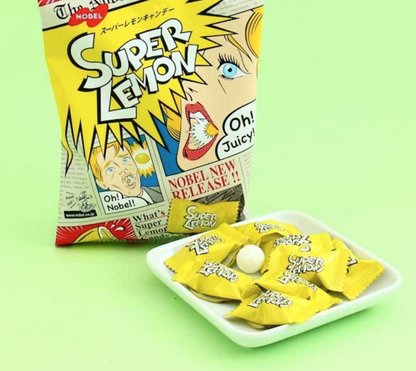 Nobel -  Super Lemon Candy 3.1oz x 9 packs Free Shipping !!! - Product of Japan