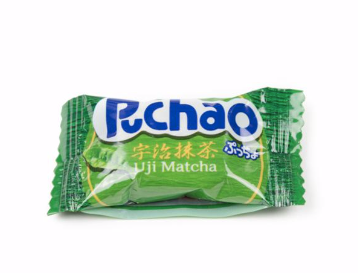 UHA Mikakuto Japanese Puchao Soft Chewy Candy Uji Matcha Flavor 3.17oz / 3 packs