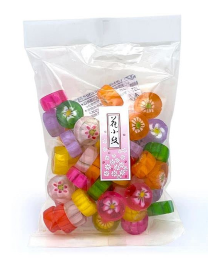 日本糖果Taiki Hana-komon Traditional Japanese Hard Candy 5.28 oz(150g) Floral Design