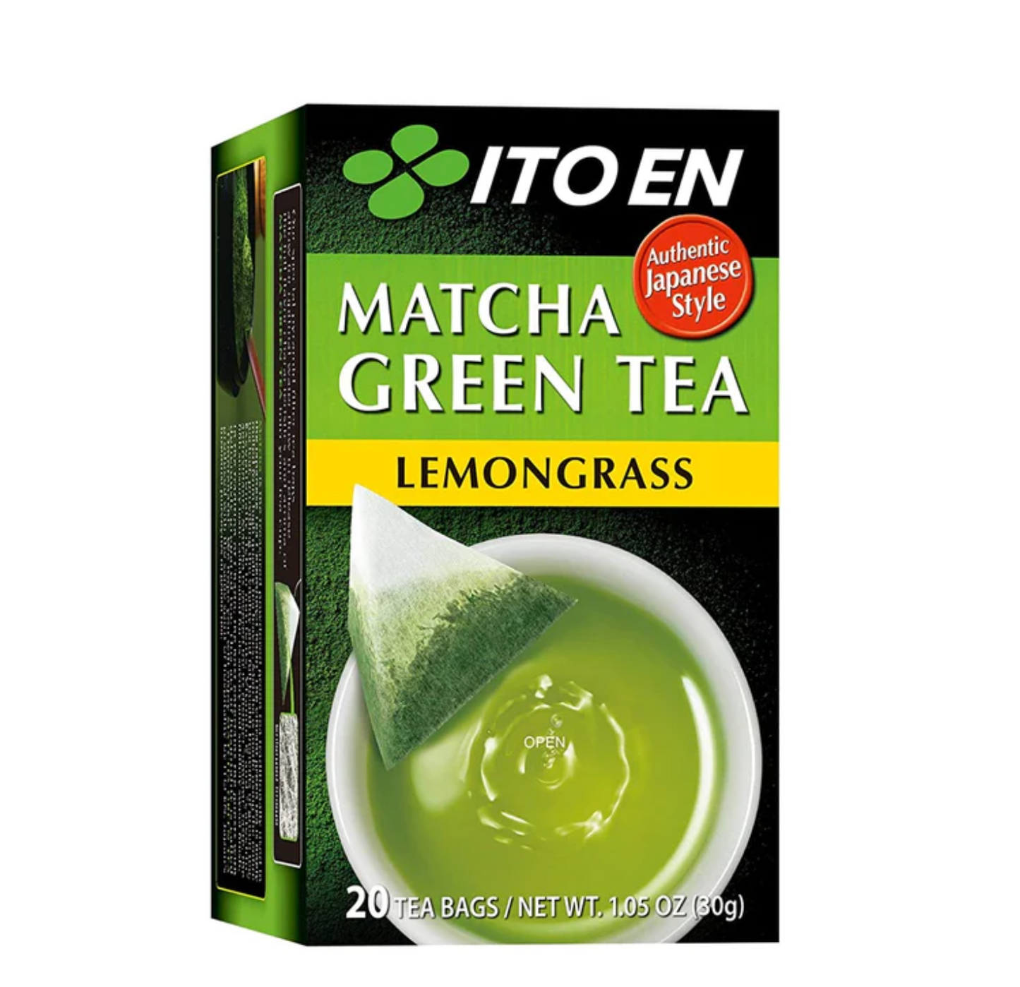 ITO EN MATCHA GREEN TEA LEMONGRASS FLAVOR 20 TEA BAGS 1.05 OZ (30 G)