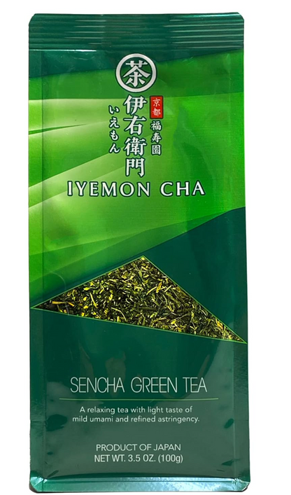 伊右衛門 IYEMON Cha Japanese Green Tea Combo Set (Houjicha,Genmaicha,Sencha) 100g ea