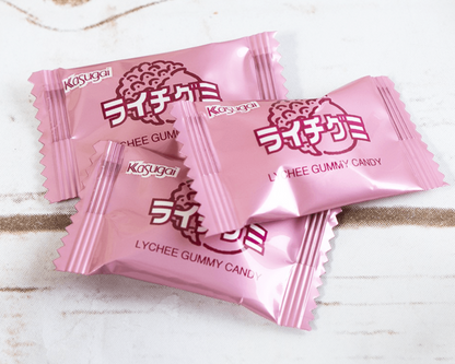 Japanese Kasugai Lychee Gummy (1) bags 3.59oz each - Free Shipping !!!