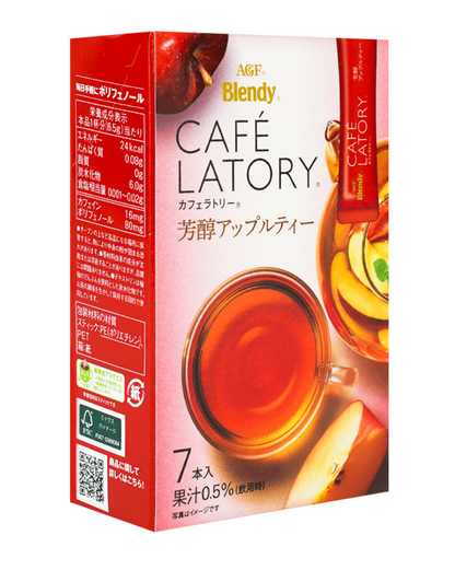 AGF Blendy Cafe Latory Stick Fruit Tea Assortment (Apple/Grape/Peach/Strawberry)