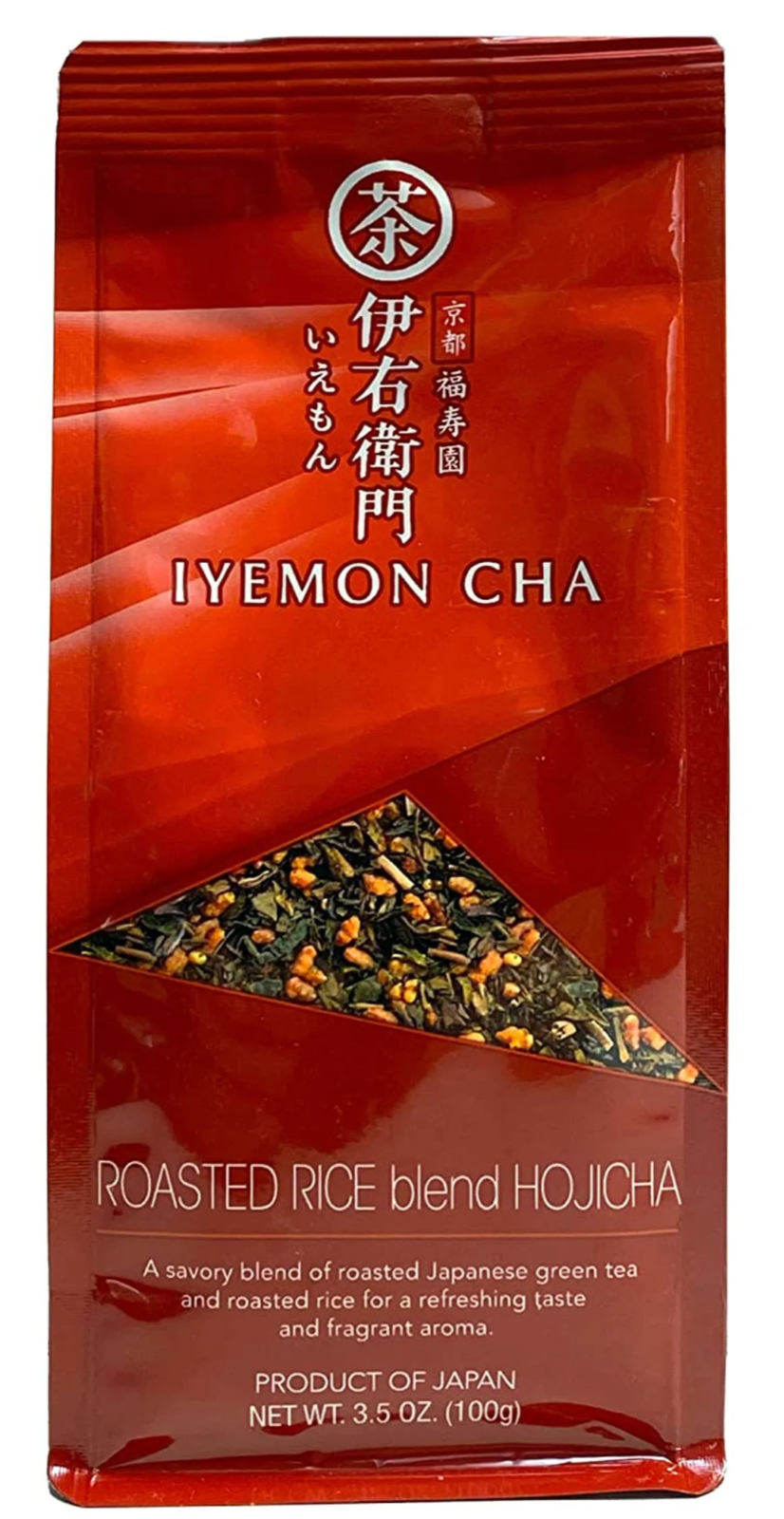 伊右衛門 IYEMON Cha Japanese Green Tea Combo Set (Houjicha,Genmaicha,Sencha) 100g ea