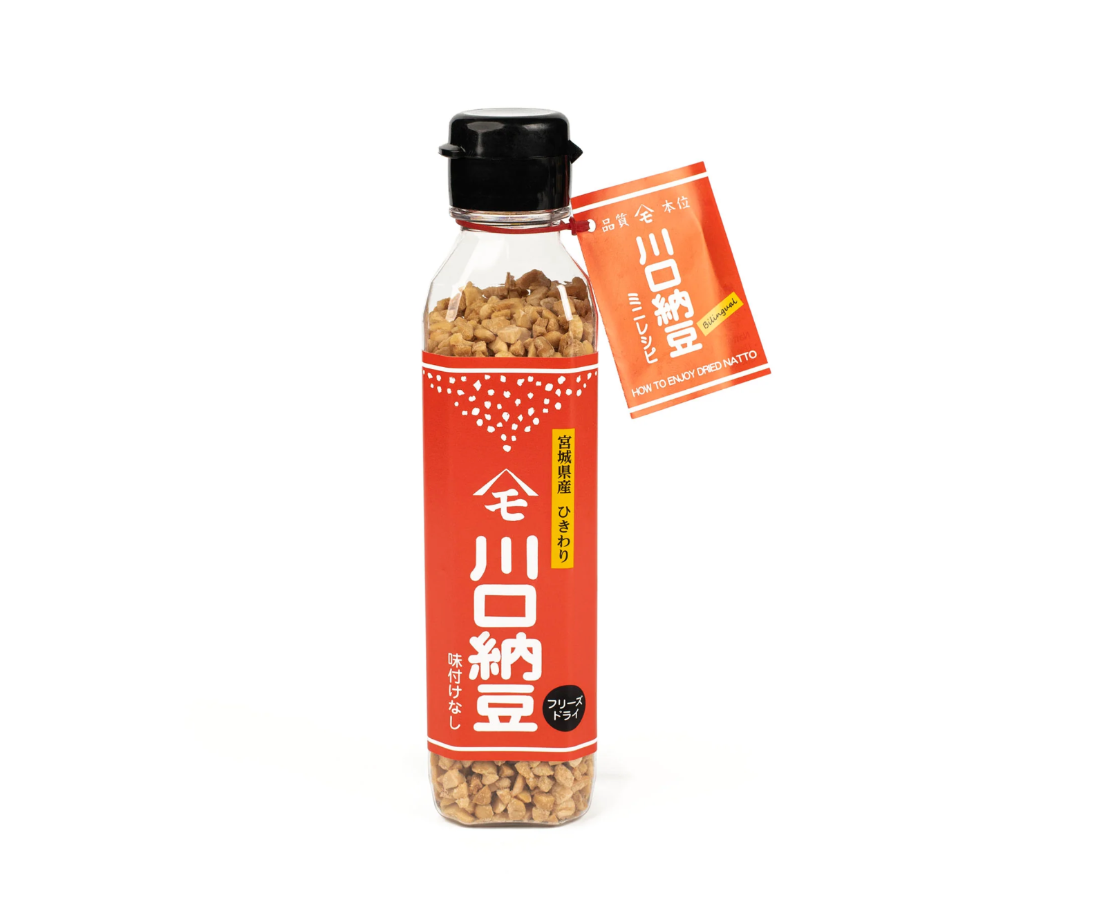 Hikiwari Kawaguchi Freeze Dried Crispy Crushed Natto (Fermented Soy Bean), 65g