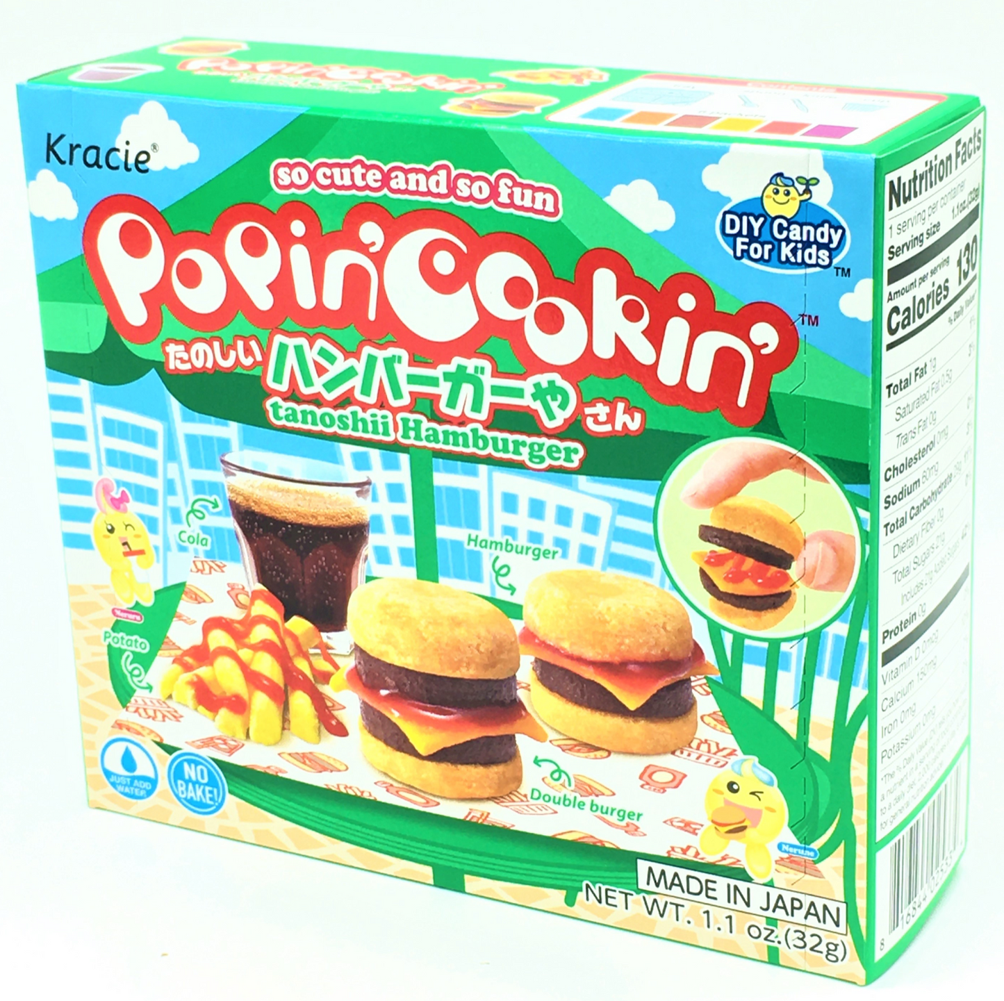 Kracie Popin Cookin Hamburger - DIY Japanese Candy Kit - FREE SHIPPING