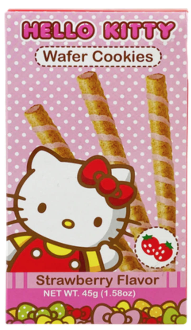 Hello Kitty Wafer Cookies(Strawberry,Chocolate,Green Tea flavor) Three Mix Pack