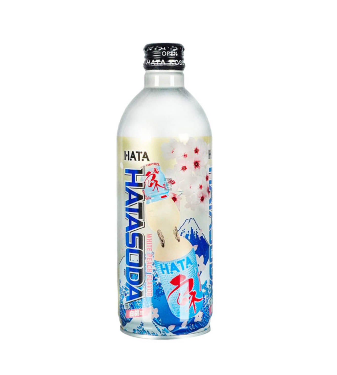 Hatakosen Japanese Ramune Soda Drink Mix Flavours 500ml Assorted (Set of 6)