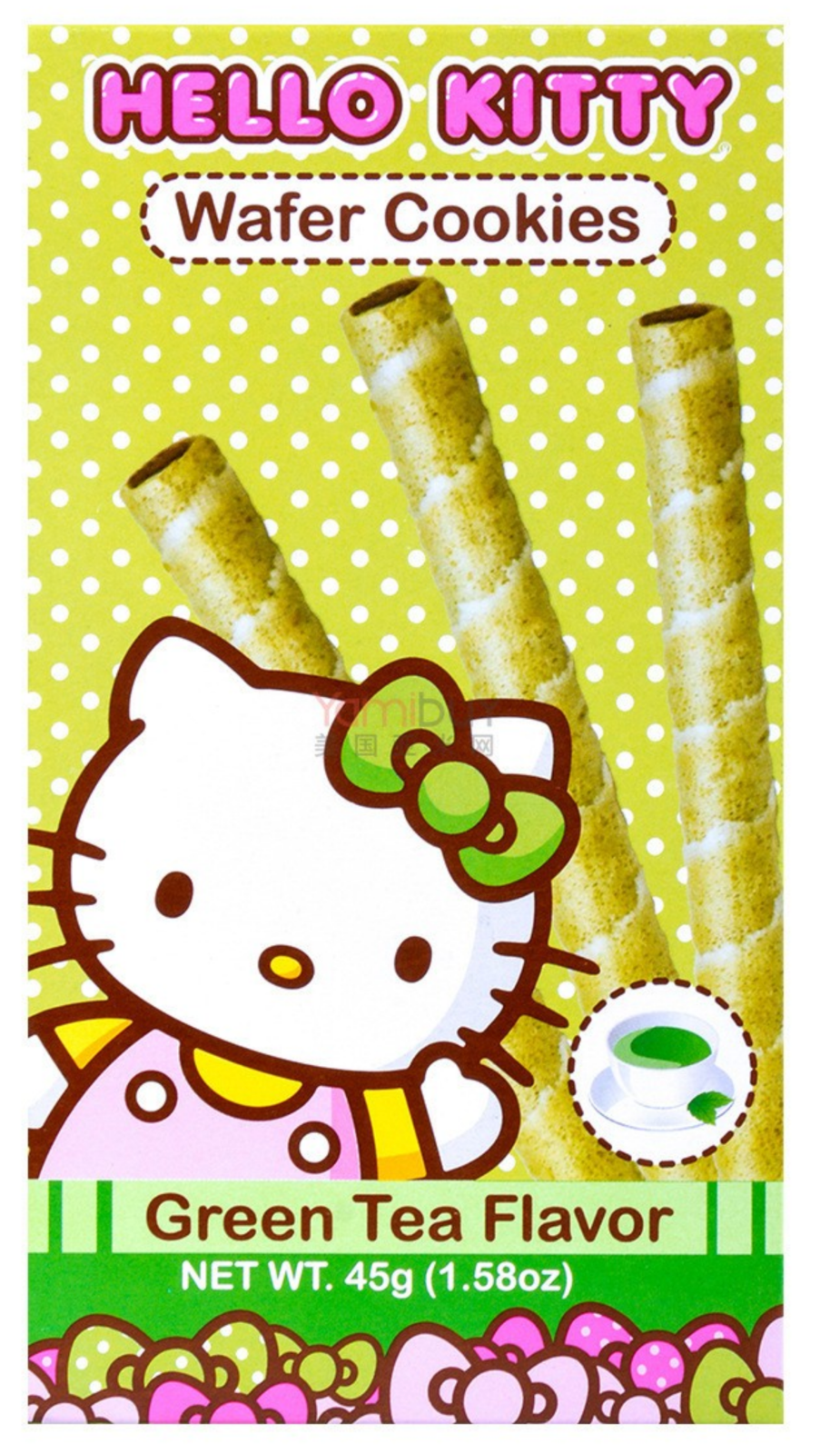 Hello Kitty Wafer Cookies(Strawberry,Chocolate,Green Tea flavor) Three Mix Pack