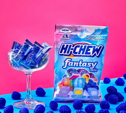 Hi Chew Candy Fantasy Mix - Rainbow Sherbet, Blue Hawaii, and Blue Raspberry 3oz