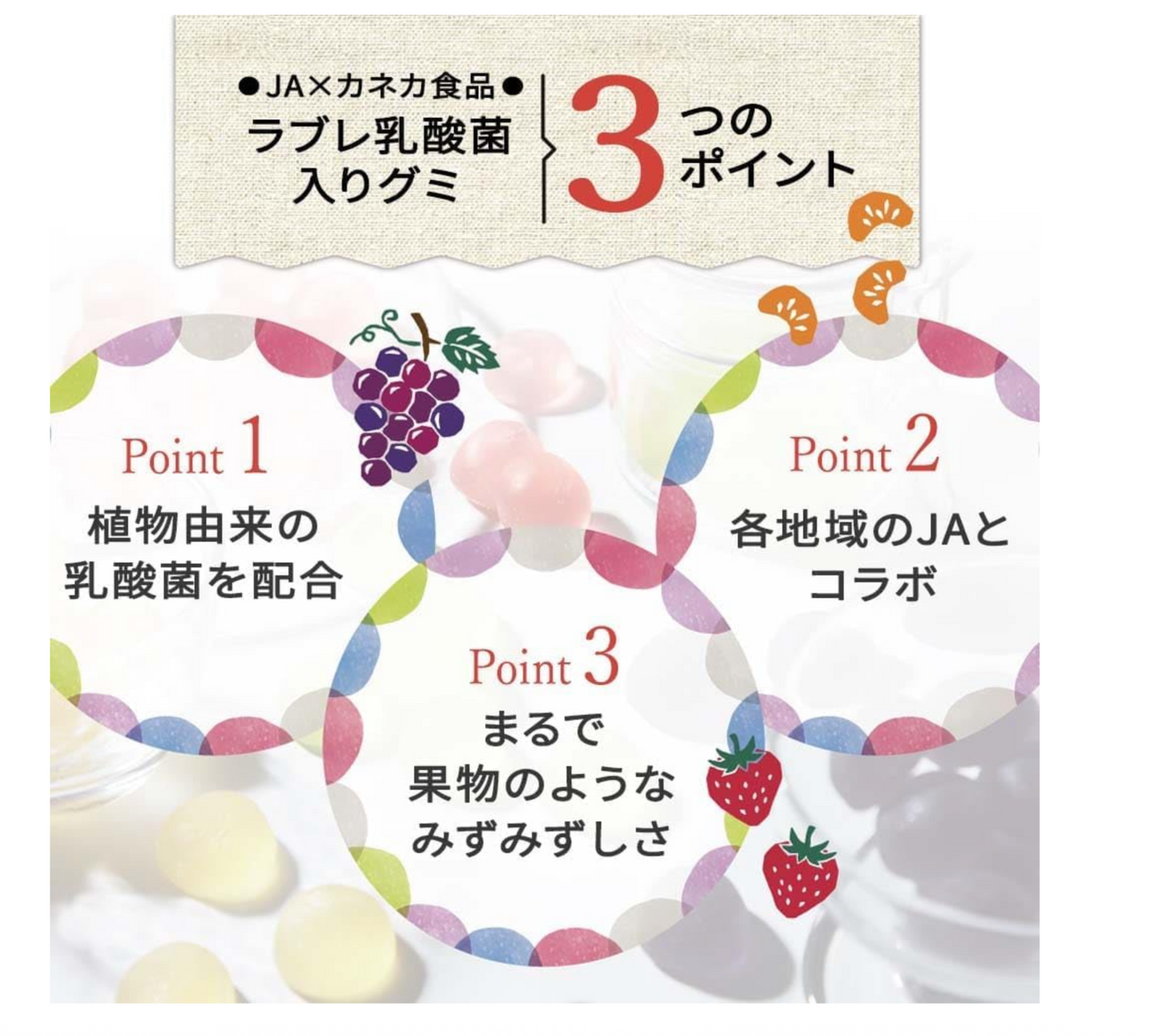 Six (6) Packs of Kaneka Japanese Luxurious Fruits Gummy-Wakayama Mandarin 1.4 oz