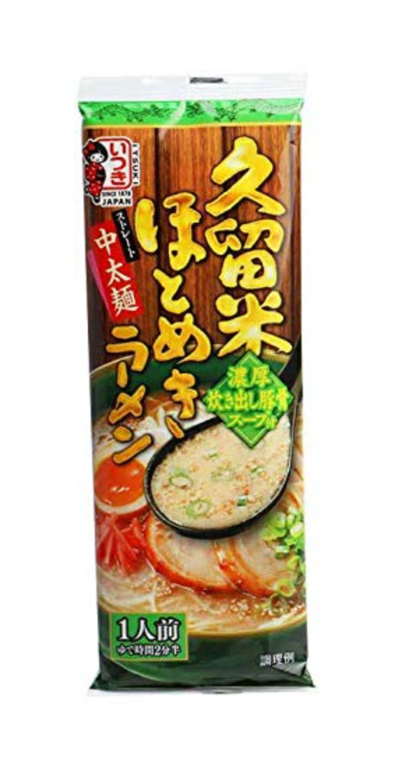 Itsuki Japanese Ramen Variety 4 Packs (Kurume, Hakata, Kumamoto, Kumamoto Spicy)