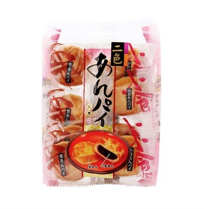 TENKEI An Pie Red Bean and Chestnut Pie – 8pcs – Made in Japan. Free Shipping !!