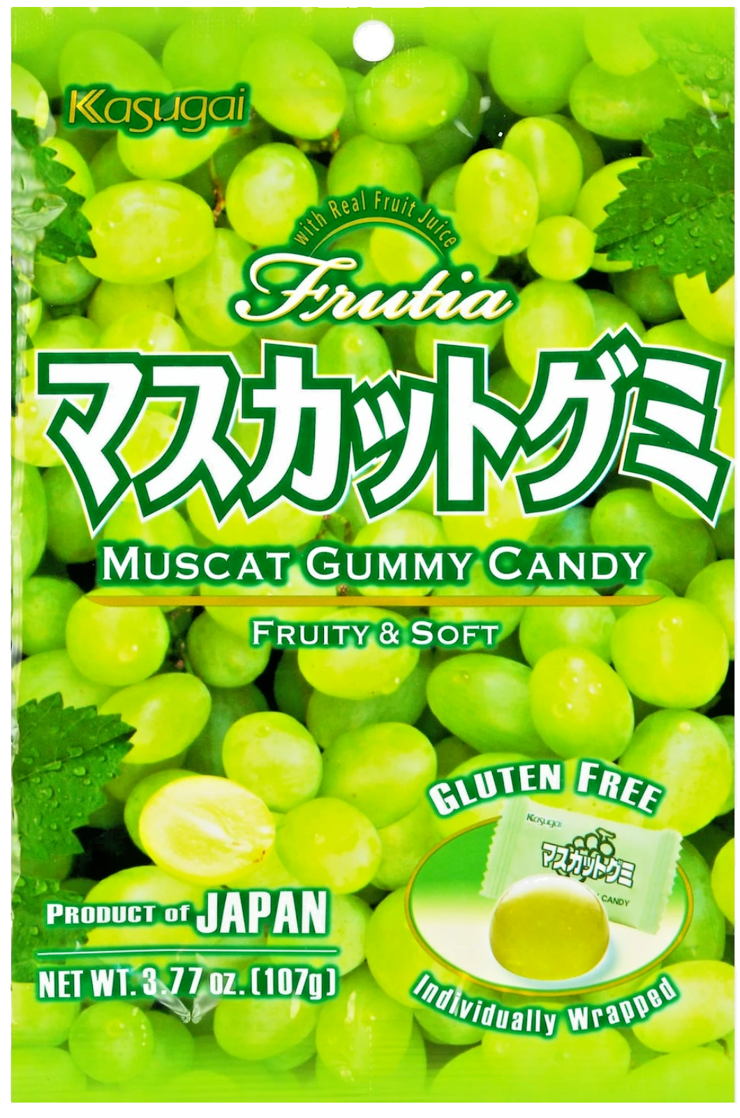 Japanese Kasugai Muscat Gummy (Pack of 6) / 3.77oz each pack - Free Shipping !!!