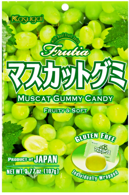 Japanese Kasugai Muscat Gummy (Pack of 6) / 3.77oz each pack - Free Shipping !!!