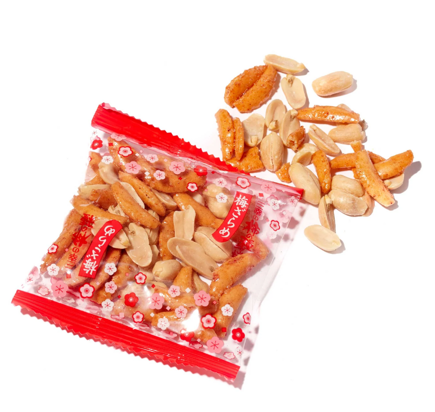 SANKO KAKI NO TANE RICE CRACKER PEANUTS MIX - BROWN SUGAR UME PLUM FLAVOR 131G