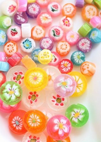 日本糖果Taiki Hana-komon Traditional Japanese Hard Candy 5.28 oz(150g) Floral Design