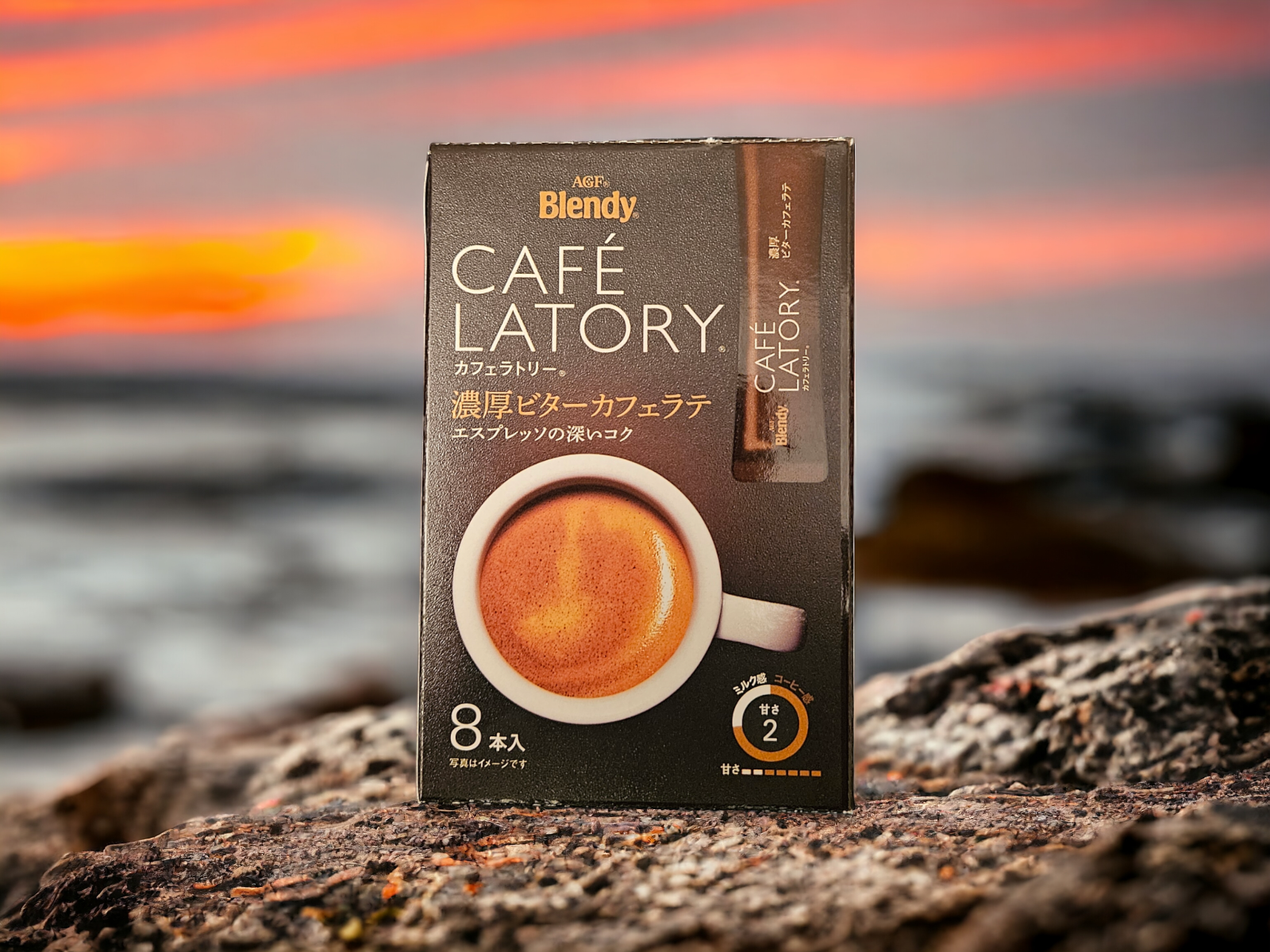 AGF Blendy Cafe Latory Stick Rich Bitter Cafe Latte 8 sticks / 72g