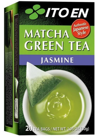 Two (2) Boxes of Ito En Matcha Green Tea Jasmine 20 Tea bags each (40 tea bags)