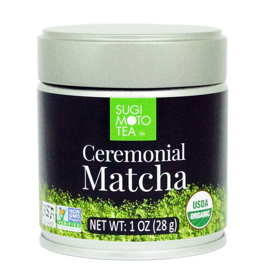 Sugimoto USDA Organic Authentic Japanese Ceremonial Matcha,Kosher,Non-GMO / 28g