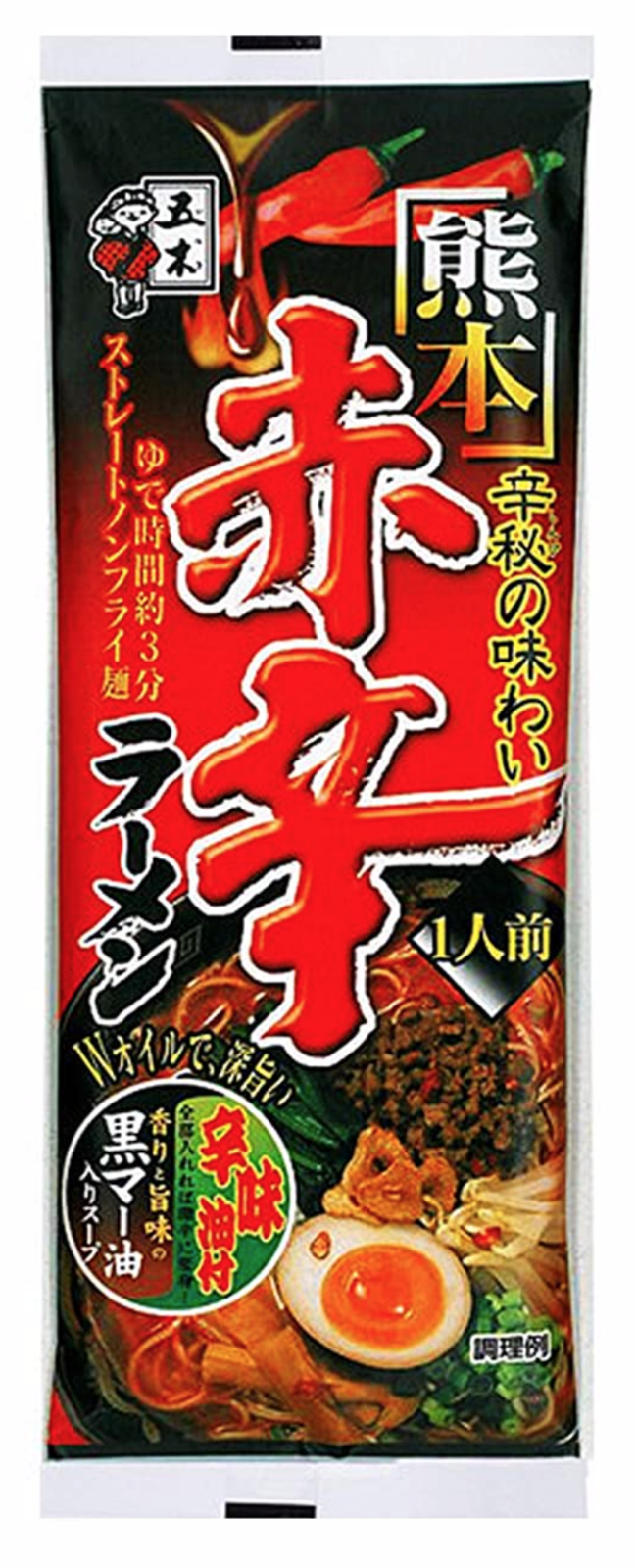 ITSUKI-Japan Kumamoto Red Hot Spicy Ramen 5 packs(3.6oz x 5) Instant Noodles