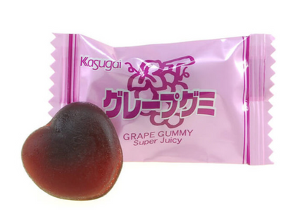 Japanese Kasugai Grape Gummy (3) bags 3.77oz each - Free Shipping !!!