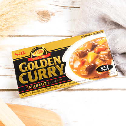 S&B Japanese Golden Curry Sauce Mix - Hot 7.8oz (220g)  - Free Shipping!!