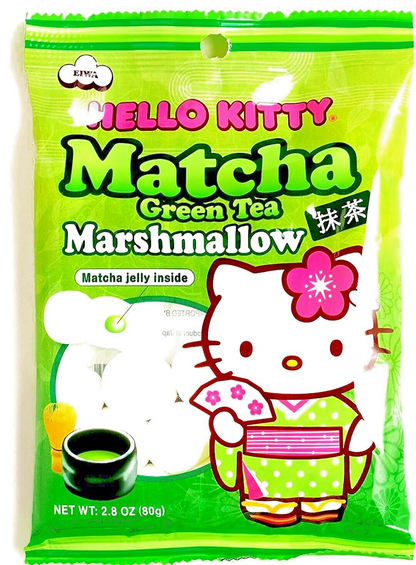 Hello Kitty Matcha Green Tea Marshmallow Matcha Jelly inside 2.8oz Free Shipping