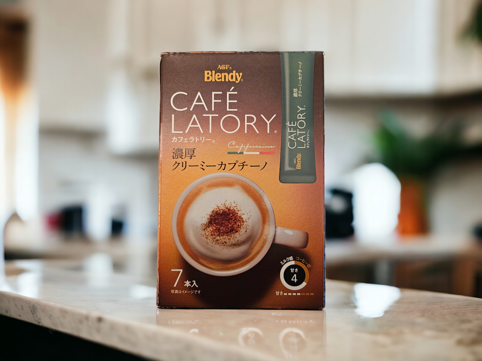 本日価格aromantic Tasty cafe新作バインダー AGF Blendy Cafe Latory Rich Creamy Cappuccino Latte 7 Sticks / 81g