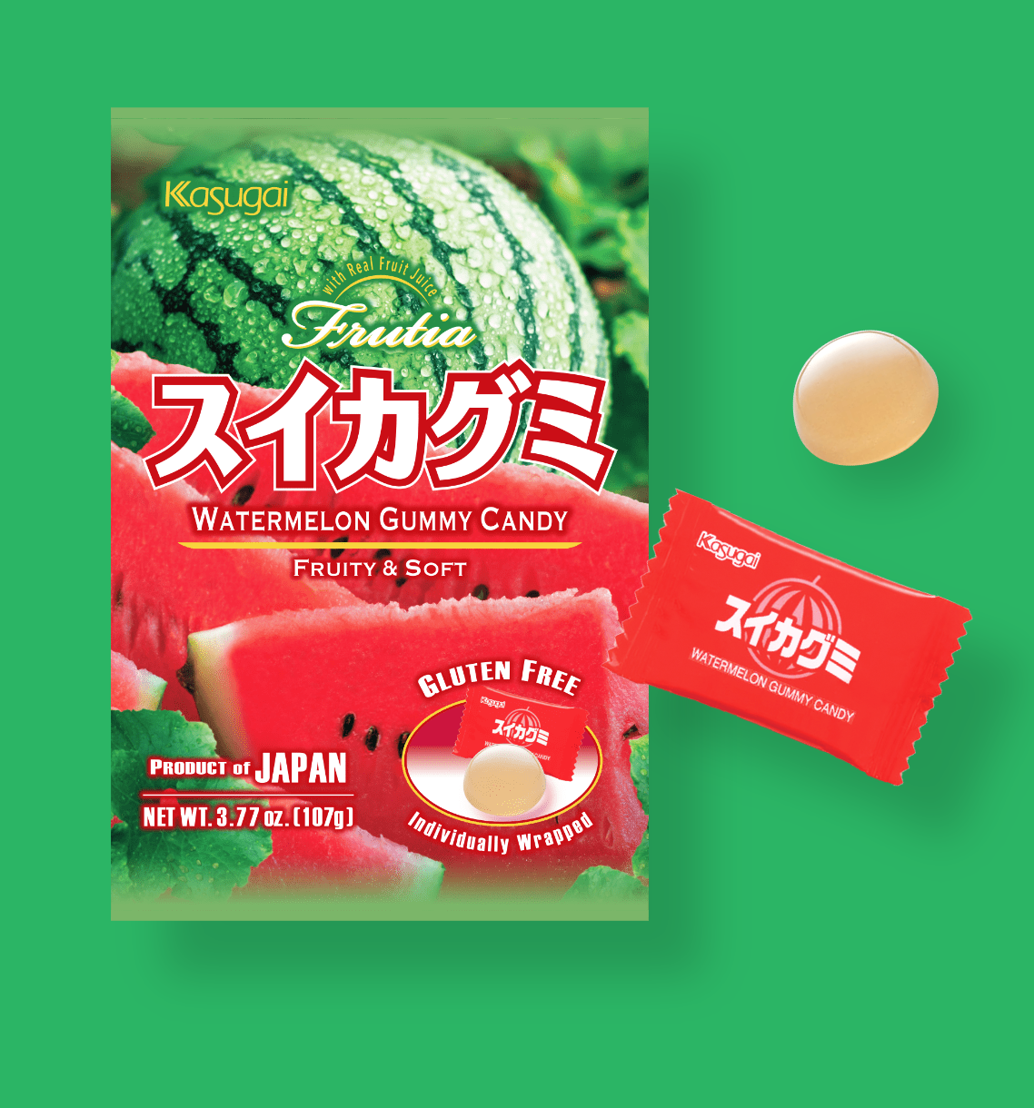 Kasugai Japanese Gummy Candy (1 pack) 9 Flavors Choice Available Free Shipping!!